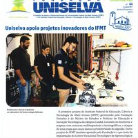 Capa da Edição 44 do Infomativo Uniselva em que o projeto do Geotec esta em destaque