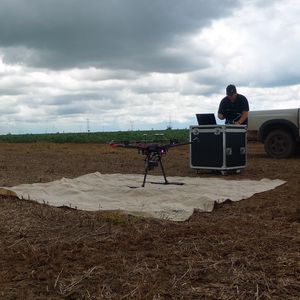 Este foi o primeiro trabalho de campo de 2018 na area experimental de plantio de algodão, na unidade experimental do IMA Sorriso - MT.